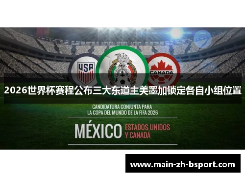 2026世界杯赛程公布三大东道主美墨加锁定各自小组位置 2026世界杯赛程公布三大东道主美墨加锁定各自小组位置